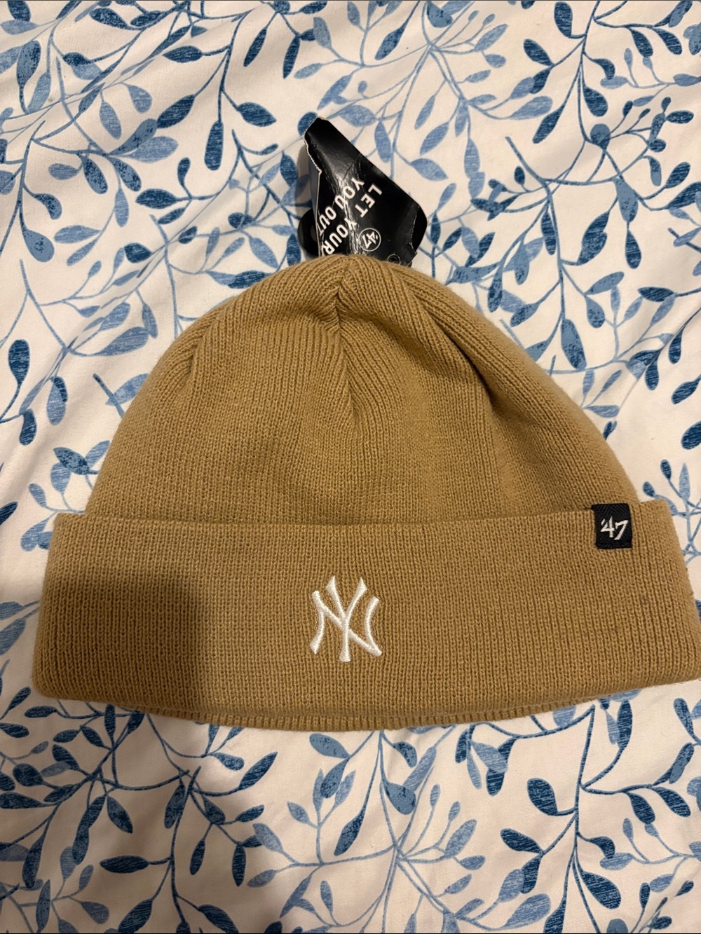 47 New York Yankees Knit Beanie - Brown